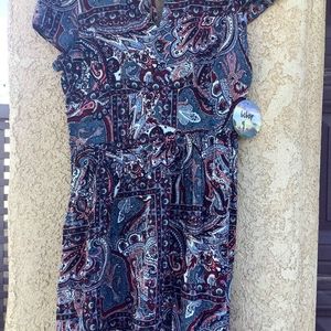 A Bebop midi dress with patterns